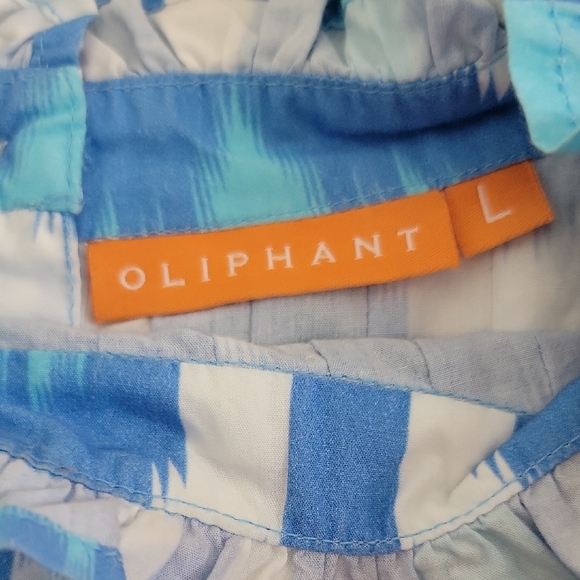 Tuckernuck Blue and White Patterned Blouse - Picture 4 of 5